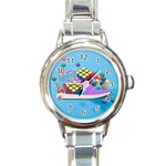 Floating-cubes-on-blue Backgrounderaser 20220422 203144521 Backgrounderaser 20220422 203216276 Round Italian Charm Watch