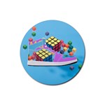 Floating-cubes-on-blue Backgrounderaser 20220422 203144521 Backgrounderaser 20220422 203216276 Rubber Coaster (Round)