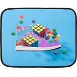 Floating-cubes-on-blue Backgrounderaser 20220422 203144521 Backgrounderaser 20220422 203216276 Fleece Blanket (Mini)