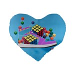 Floating-cubes-on-blue Backgrounderaser 20220422 203144521 Backgrounderaser 20220422 203216276 Standard 16  Premium Heart Shape Cushions