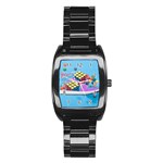 Floating-cubes-on-blue Backgrounderaser 20220422 203144521 Backgrounderaser 20220422 203216276 Stainless Steel Barrel Watch