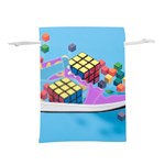 Floating-cubes-on-blue Backgrounderaser 20220422 203144521 Backgrounderaser 20220422 203216276 Lightweight Drawstring Pouch (M)