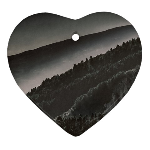 Olympus Mount National Park, Greece Ornament (Heart) from ArtsNow.com Front