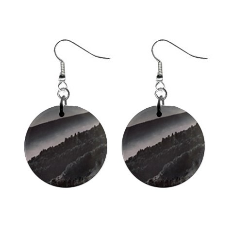 Olympus Mount National Park, Greece Mini Button Earrings from ArtsNow.com Front