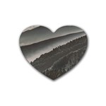Olympus Mount National Park, Greece Rubber Coaster (Heart)