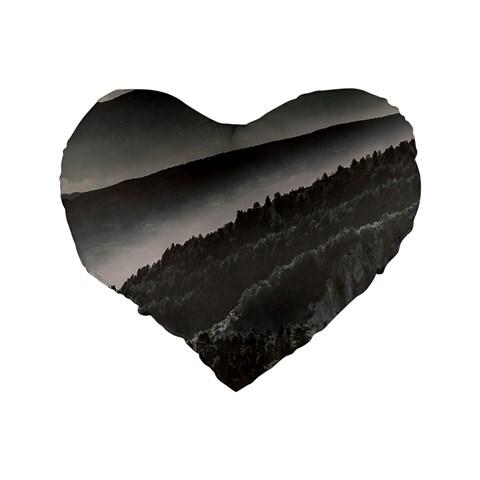 Olympus Mount National Park, Greece Standard 16  Premium Flano Heart Shape Cushions from ArtsNow.com Back