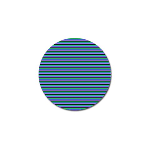 Horizontals (green, blue and violet) Golf Ball Marker (10 pack) from ArtsNow.com Front