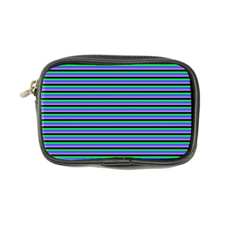 Horizontals (green, blue and violet) Coin Purse from ArtsNow.com Front