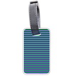 Horizontals (green, blue and violet) Luggage Tag (one side)