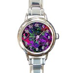 Neon Aquarium Round Italian Charm Watch