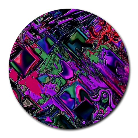 Neon Aquarium Round Mousepads from ArtsNow.com Front