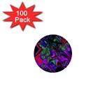 Neon Aquarium 1  Mini Buttons (100 pack) 