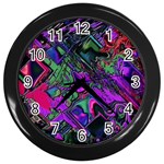 Neon Aquarium Wall Clock (Black)