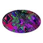 Neon Aquarium Oval Magnet