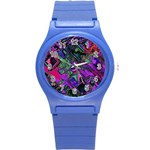 Neon Aquarium Round Plastic Sport Watch (S)