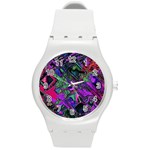 Neon Aquarium Round Plastic Sport Watch (M)