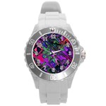 Neon Aquarium Round Plastic Sport Watch (L)