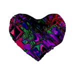 Neon Aquarium Standard 16  Premium Heart Shape Cushions