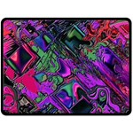 Neon Aquarium Double Sided Fleece Blanket (Large) 