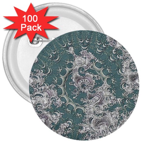 Seaweed Mandala 3  Buttons (100 pack)  from ArtsNow.com Front