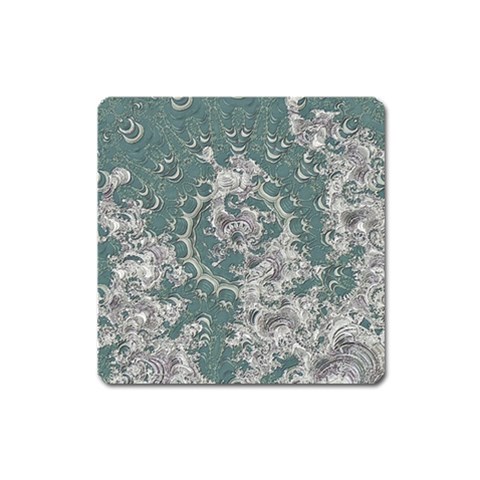 Seaweed Mandala Square Magnet from ArtsNow.com Front