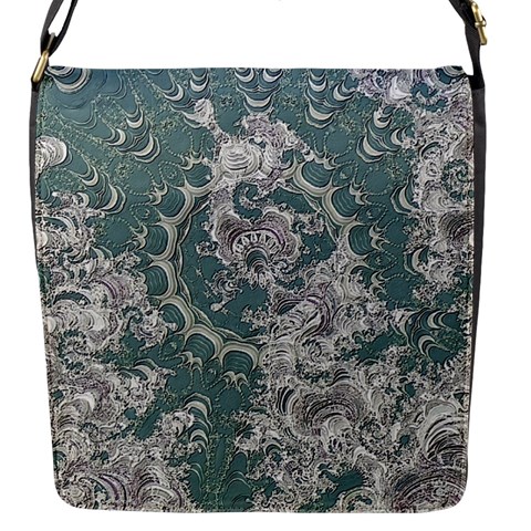 Seaweed Mandala Flap Closure Messenger Bag (S) from ArtsNow.com Front