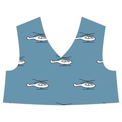 Cartoon Sketchy Helicopter Drawing Motif Pattern Kids  Midi Sailor Dress from ArtsNow.com Front Top
