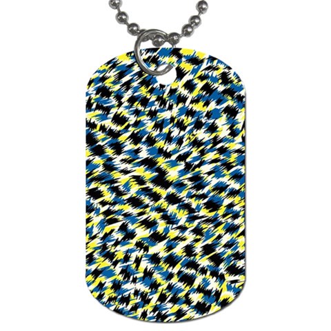 Digital Animal  Print Dog Tag (One Side) from ArtsNow.com Front