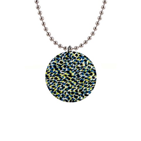 Digital Animal  Print 1  Button Necklace from ArtsNow.com Front