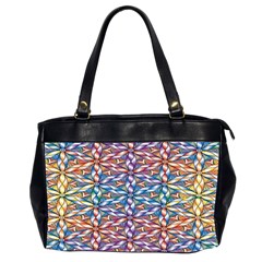 Colorful Flowers Oversize Office Handbag (2 Sides) from ArtsNow.com Front