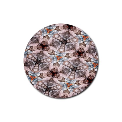 Digital Illusion Rubber Round Coaster (4 pack) from ArtsNow.com Front