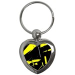 Abstract Pattern Key Chain (Heart)