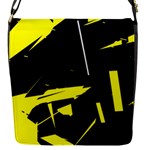 Abstract Pattern Flap Closure Messenger Bag (S)