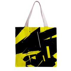 Abstract Pattern Zipper Grocery Tote Bag from ArtsNow.com Back