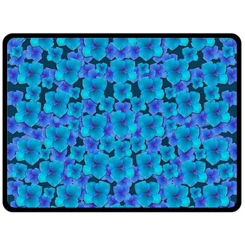 Blue In Bloom On Fauna A Joy For The Soul Decorative Double Sided Fleece Blanket (Large)  from ArtsNow.com 80 x60  Blanket Back
