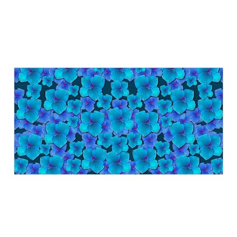 Blue In Bloom On Fauna A Joy For The Soul Decorative Satin Wrap from ArtsNow.com Front