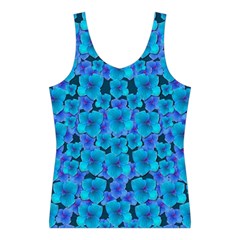 Blue In Bloom On Fauna A Joy For The Soul Decorative Sport Tank Top  from ArtsNow.com Front