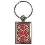 Abstract pattern geometric backgrounds   Key Chain (Rectangle)