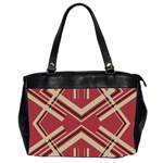 Abstract pattern geometric backgrounds   Oversize Office Handbag (2 Sides)