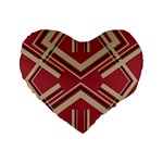 Abstract pattern geometric backgrounds   Standard 16  Premium Heart Shape Cushions