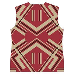 Abstract pattern geometric backgrounds   Women s Button Up Vest from ArtsNow.com Back