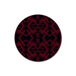 Abstract pattern geometric backgrounds   Rubber Coaster (Round)