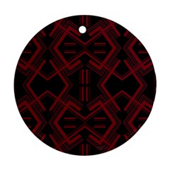 Abstract pattern geometric backgrounds   Round Ornament (Two Sides) from ArtsNow.com Back