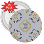 Abstract pattern geometric backgrounds   3  Buttons (10 pack) 