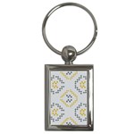 Abstract pattern geometric backgrounds   Key Chain (Rectangle)
