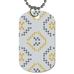 Abstract pattern geometric backgrounds   Dog Tag (One Side)