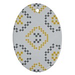 Abstract pattern geometric backgrounds   Oval Ornament (Two Sides)