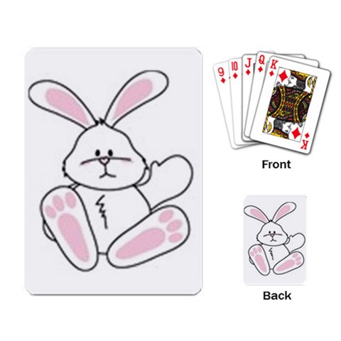 bunny (Custom) Playing Cards Single Design from ArtsNow.com Back