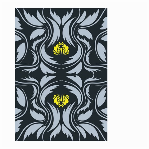 Folk flowers print Floral pattern Ethnic art Small Garden Flag (Two Sides) from ArtsNow.com Front