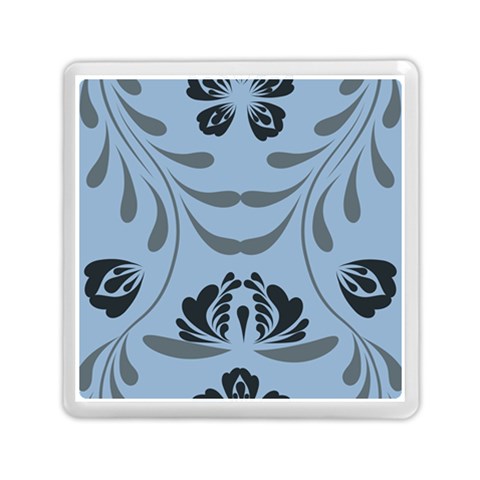 Folk flowers print Floral pattern Ethnic art Memory Card Reader (Square) from ArtsNow.com Front